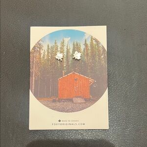 Foxy Originals Silver Maple Leaf Earrings